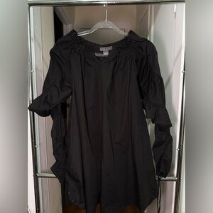 Gracia Black Puff Sleeve Dress
